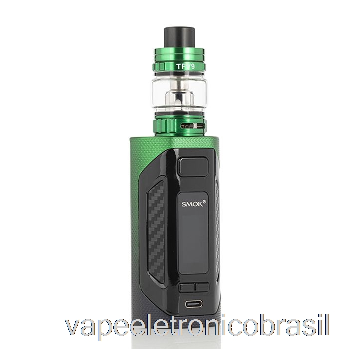 Vape Eletrônico Smok Rigel 230w Starter Kit Preto Verde